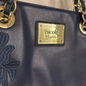 Nicole Miller Purse Navy Blue